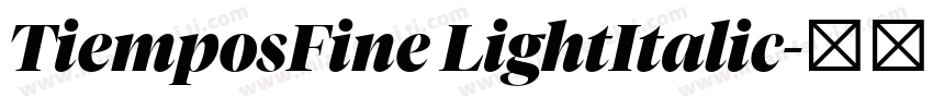 TiemposFine LightItalic字体转换